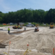 Amazon facility construction in Akron, Ohio.